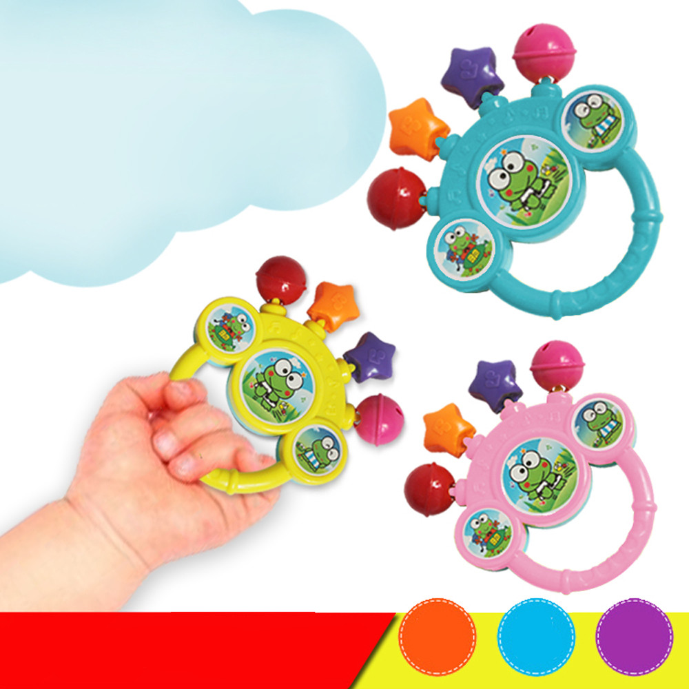 2019 Hot Sale Baby Rattles Baby Bell Toy Hand On The Toy Baby Birthday Gift Dropshipping and Free Shipping YE12.5