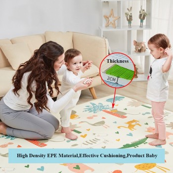 Infant Shining 2 Thickness Baby Play Mat 200*180cm Large Baby Climbing Mat Eco-friendly EPE Carpet Rug Bedroom Blanket