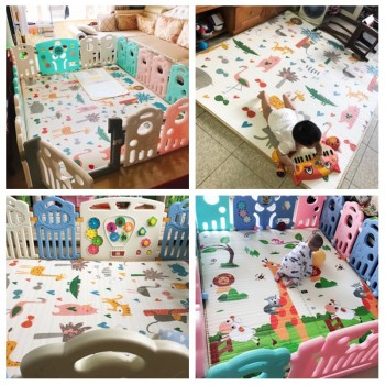 Infant Shining 2 Thickness Baby Play Mat 200*180cm Large Baby Climbing Mat Eco-friendly EPE Carpet Rug Bedroom Blanket