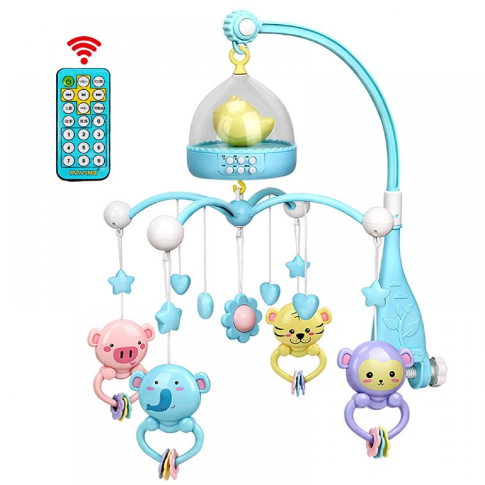 Musical Crib Mobile Baby Toys 0-12 Months Bed Bell Cot Mobile for Crib Newborn Sleeping Toy