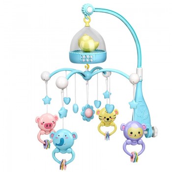 Musical Crib Mobile Baby Toys 0-12 Months Bed Bell Cot Mobile for Crib Newborn Sleeping Toy