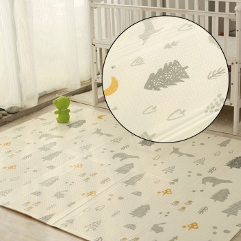 Infant Shining 200cm*180cm*1cm Baby Play Mat Folding XPE Crawling Pad Home Outdoor Folding Waterproof Puzzle Game Playmat