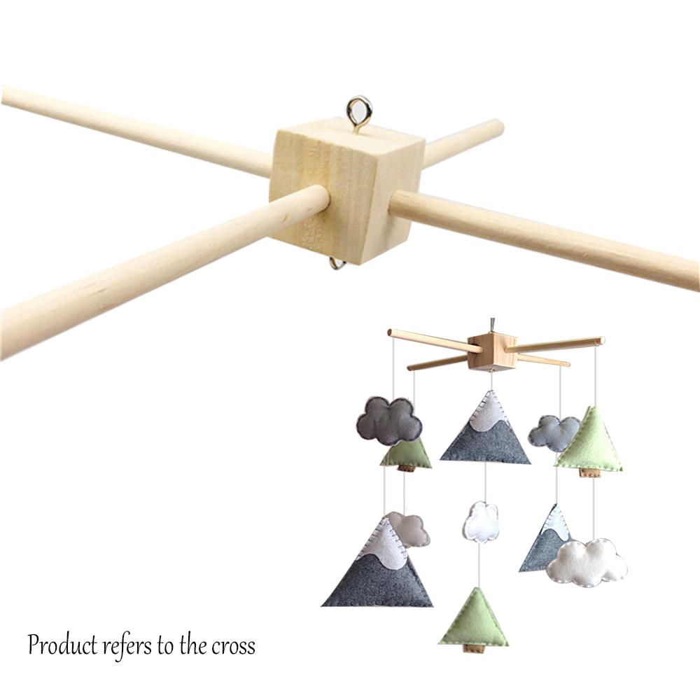 10Set Wooden Baby Mobile Toy Decor Baby Room Mobile Crib Hanger Frame DIY Handmade Toys Baby Gifts Food Grade Baby Mobile Holder