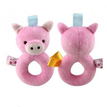 2018 Cute Baby Rattle Ring Bell Toy Plush Animal Hand Bells Baby Toys Toddlers Infant Early Educational Doll Gifts for Newborns