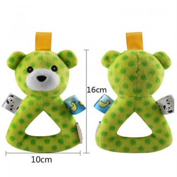 2018 Cute Baby Rattle Ring Bell Toy Plush Animal Hand Bells Baby Toys Toddlers Infant Early Educational Doll Gifts for Newborns