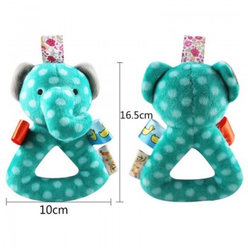 2018 Cute Baby Rattle Ring Bell Toy Plush Animal Hand Bells Baby Toys Toddlers Infant Early Educational Doll Gifts for Newborns