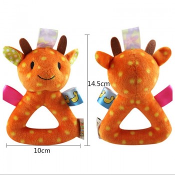 2018 Cute Baby Rattle Ring Bell Toy Plush Animal Hand Bells Baby Toys Toddlers Infant Early Educational Doll Gifts for Newborns