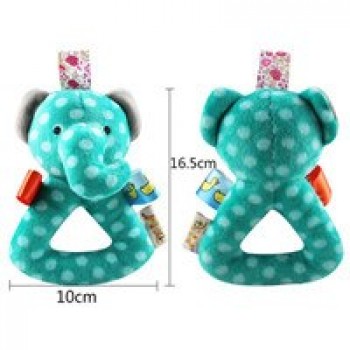 2018 Cute Baby Rattle Ring Bell Toy Plush Animal Hand Bells Baby Toys Toddlers Infant Early Educational Doll Gifts for Newborns