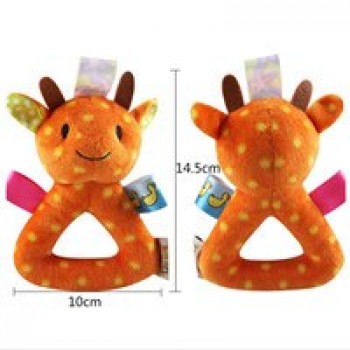 2018 Cute Baby Rattle Ring Bell Toy Plush Animal Hand Bells Baby Toys Toddlers Infant Early Educational Doll Gifts for Newborns
