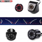 Koorinwoo Univeral  Dynamic Trajectory Parking System Car Rear view Camera Backup 8 IR Lights Night Vision ReversE Camera Video