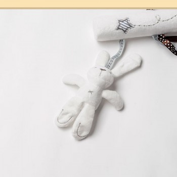 Cute Baby Rattles Mobiles Hanging Bed Stroller Crib Rattles Rabbit Toys Plush Animal Music Doll Bed Bell Educational Mobile Toys