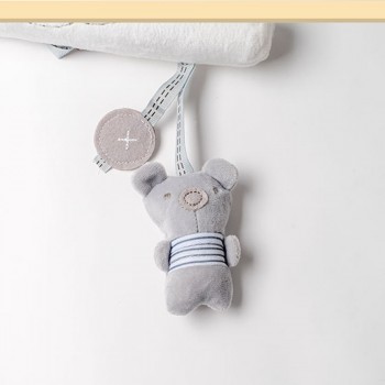 Cute Baby Rattles Mobiles Hanging Bed Stroller Crib Rattles Rabbit Toys Plush Animal Music Doll Bed Bell Educational Mobile Toys
