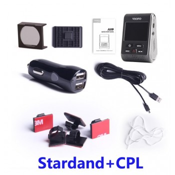 VIOFO Original Upgrated A119 V2 2.0 LCD Capacitor Novatek 96660 HD 2K 1440P Car Dash video recorder DVR Optional GPS CPL Filter
