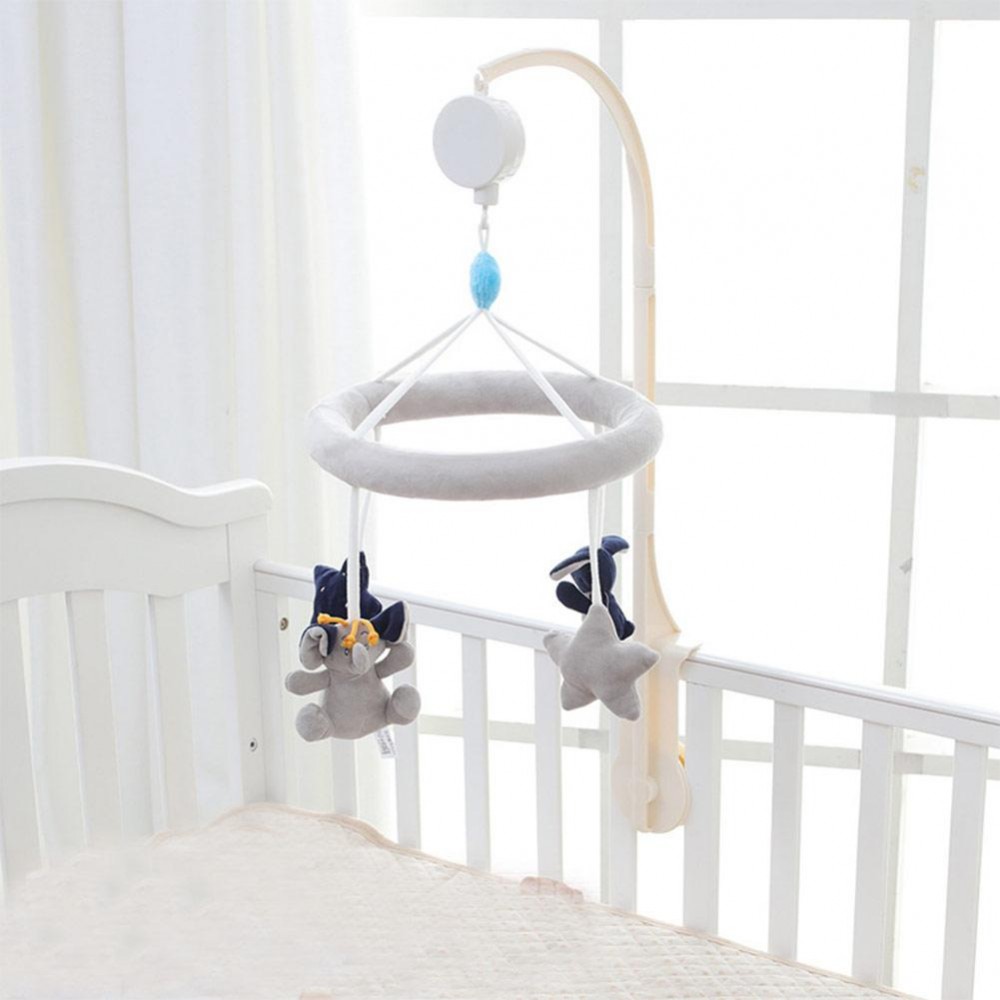 Baby Elephant Bunny Star Five-pointed Star Bed Bell Baby Music Car Hanging Music Box Turn Music Toy
