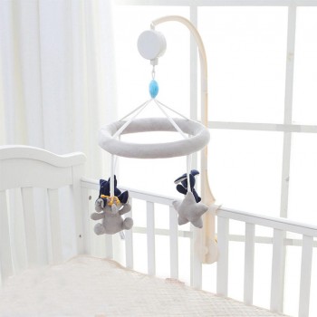 Baby Elephant Bunny Star Five-pointed Star Bed Bell Baby Music Car Hanging Music Box Turn Music Toy
