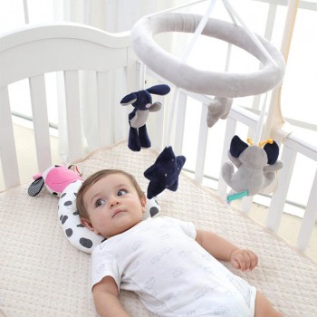 Baby Elephant Bunny Star Five-pointed Star Bed Bell Baby Music Car Hanging Music Box Turn Music Toy