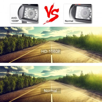Accfly AHD 1080p SONY CCD car backup Reversing cam reverse rear view camera for Trucks bus Trailer RV with HD monitor