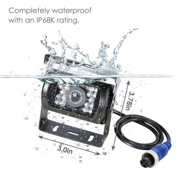 Accfly AHD 1080p SONY CCD car backup Reversing cam reverse rear view camera for Trucks bus Trailer RV with HD monitor
