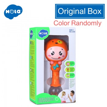 HOLA 3101 Baby Shaker Sand Hammer Toy Dynamic Rhythm Stick Baby Rattles Kids Musical Party Favor Musical Instrument Toys