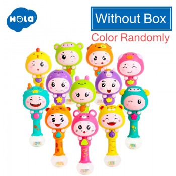 HOLA 3101 Baby Shaker Sand Hammer Toy Dynamic Rhythm Stick Baby Rattles Kids Musical Party Favor Musical Instrument Toys