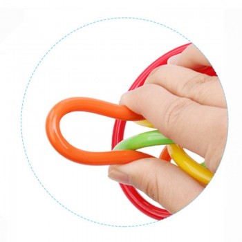 Little Loud Bell Ball Baby Toy Baby Ball Toy Rattles Develop Baby Intelligence Baby Toys 0-12 Months Plastic Hand Bell Rattle