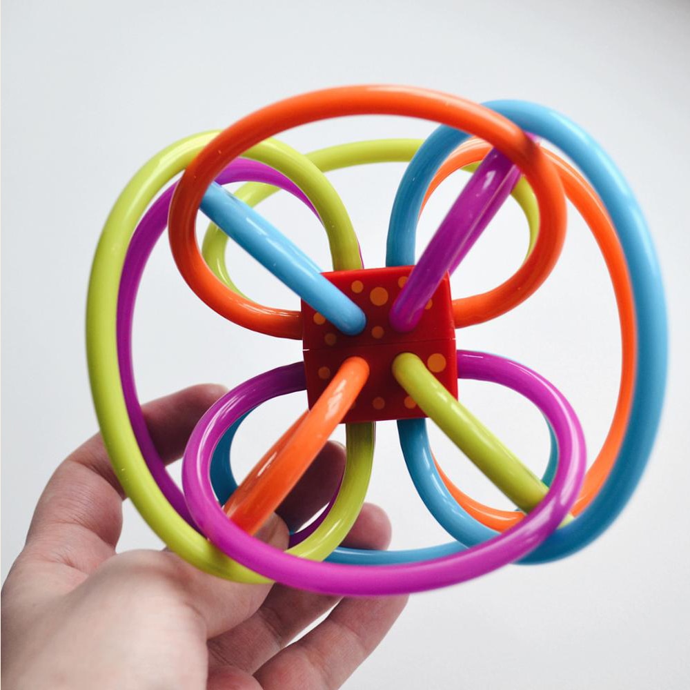 Colorful Baby Rattles Teether Toys Newborn Infant Puzzle Teeth Ball For 0-12 months Baby Hand Bell Rattle Early Educational