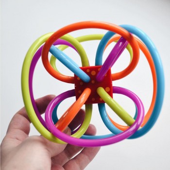 Colorful Baby Rattles Teether Toys Newborn Infant Puzzle Teeth Ball For 0-12 months Baby Hand Bell Rattle Early Educational