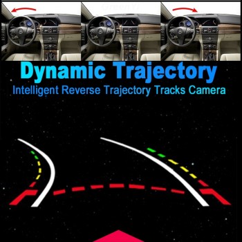 Intelligent Dynamic Trajectory Tracks Parking Line Rear View Camera For Hyundai Elantra Terracan Tucson Accent Kia Sportage