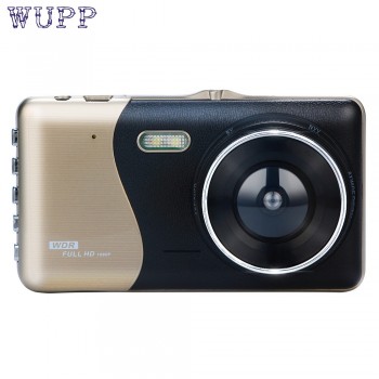 OMESHIN 4 Inch LCD IPS Dual Lens Car Dash Cam FHD 1080P Dashboard Camera 170 degree Driving DVR