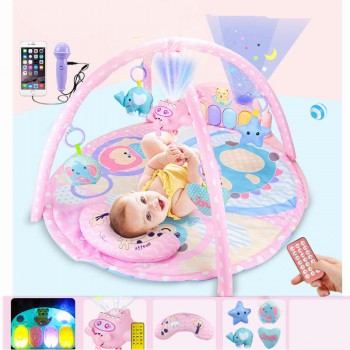 Projetion Baby Plat Mat Music Remot Control Toys Gym Mat Soft Infant Baby Floor Carpet Rug Activity Crawling Developing Mat