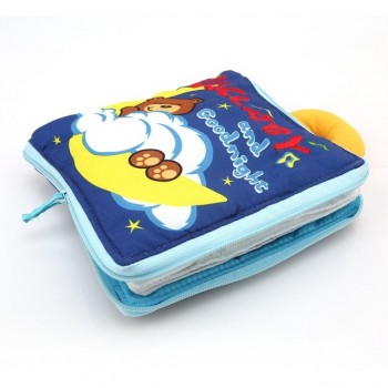 12 pages Soft Cloth Baby Boys Girls Books Rustle Sound Infant Educational Stroller Rattle Toys For Newborn Baby 0-12 month