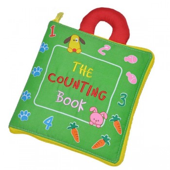 12 pages Soft Cloth Baby Boys Girls Books Rustle Sound Infant Educational Stroller Rattle Toys For Newborn Baby 0-12 month