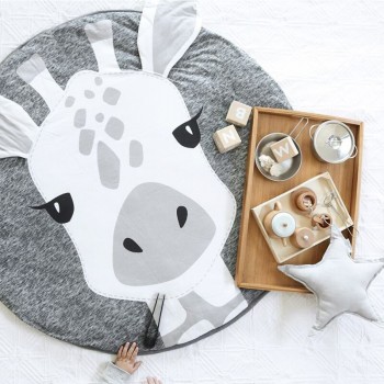 90CM Round Baby Playmat Soft Cotton Play Mats Crawling Creeping Mat Kids Play Rugs Floor Carpet Nursery Children Room Decoration