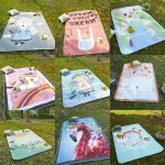 Cute Cartoon Pattern Water-proof Baby Play Mats Multi-function Blanket Nordic Style Kids Room Home Decor Photo Props Picnic Mat