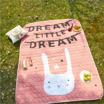 Cute Cartoon Pattern Water-proof Baby Play Mats Multi-function Blanket Nordic Style Kids Room Home Decor Photo Props Picnic Mat