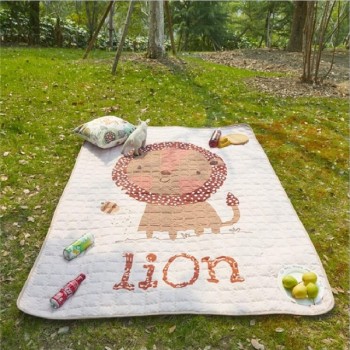 Cute Cartoon Pattern Water-proof Baby Play Mats Multi-function Blanket Nordic Style Kids Room Home Decor Photo Props Picnic Mat