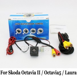 For Skoda Octavia II / Toura / A5 / Octavia5 / Laura / RCA Wire Or Wireless HD Wide Lens Angle CCD Night Vision Rear View Camera