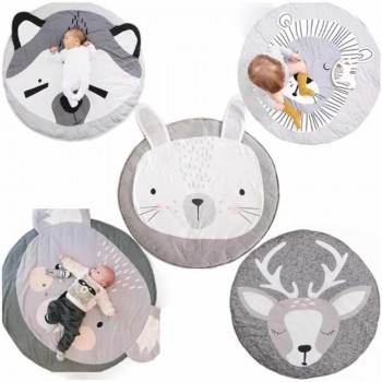 Baby Play Mats Cute Animal Climbing Carpet Baby Play Mats for Newborn Infant Cotton Rabbit Lion Koala Cat Bear Soft Sleeping Mat