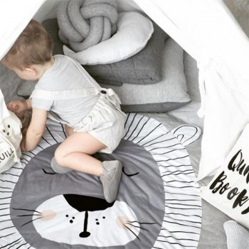 Baby Play Mats Cute Animal Climbing Carpet Baby Play Mats for Newborn Infant Cotton Rabbit Lion Koala Cat Bear Soft Sleeping Mat