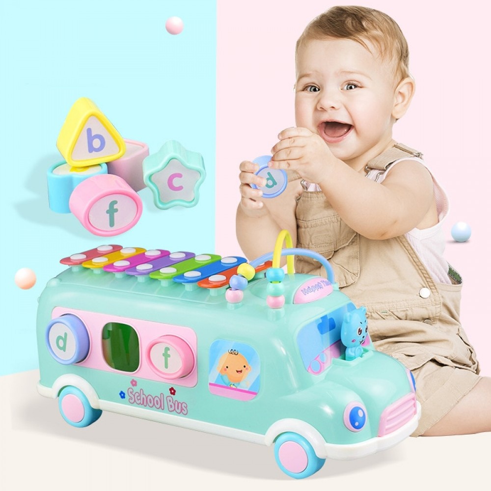Baby Toys 0 12 13 24 Months Educational Musical Toys for Baby Toddlers School Bus Car Baby Boy Toys rinquedos Para Bebe Oyuncak