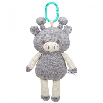Hot 30cm Woolen Baby Rattles Toys BB Device Stuffed Animal Plush Doll Infant Crib Toy Fox Toys for Stroller Soothing Dolls LB09