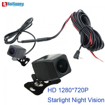 Starlight Night Vision 1280*720P MCDD Reverse Rear View Camera Wide Angle  Lens 2.5mm Jack  4 Pin For Car DVR Mirror Recorders