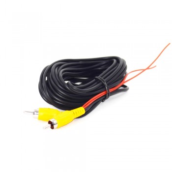 2018 New Universal auto RCA AV Cable wire harness for car rear view camera parking 6m video extension cable