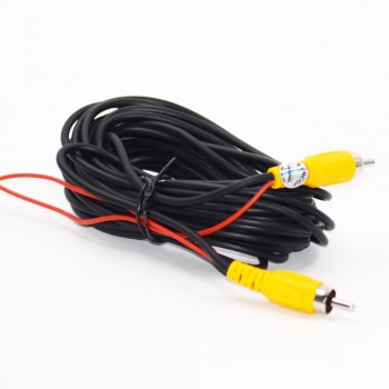 2018 New Universal auto RCA AV Cable wire harness for car rear view camera parking 6m video extension cable