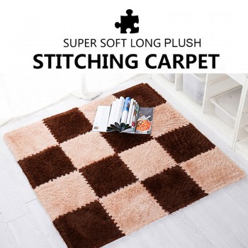 6/12/15/18/25pcs Soft Long Plush EVA Foam Puzzle Play Mat Carpet Baby Children Kids Play Interlocking Exercise Floor Mat 30X30cm