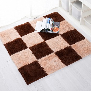 6/12/15/18/25pcs Soft Long Plush EVA Foam Puzzle Play Mat Carpet Baby Children Kids Play Interlocking Exercise Floor Mat 30X30cm