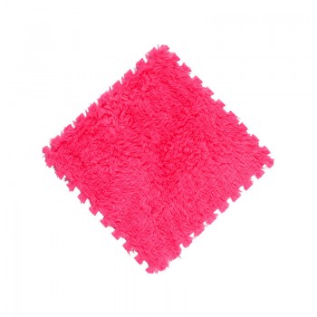 6/12/15/18/25pcs Soft Long Plush EVA Foam Puzzle Play Mat Carpet Baby Children Kids Play Interlocking Exercise Floor Mat 30X30cm