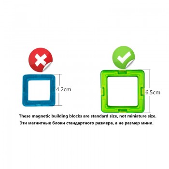 21-89pcs Big Size DIY Magnetic Blocks Magnetic Constructor Kids Magnet Designer For Children Gift Educational Toys For Boys Girl