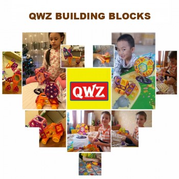 QWZ 110pcs Mini Magnetic Designer Construction Set Model amp; Building Plastic Magnetic Blocks Educational Toys For Kids Gift