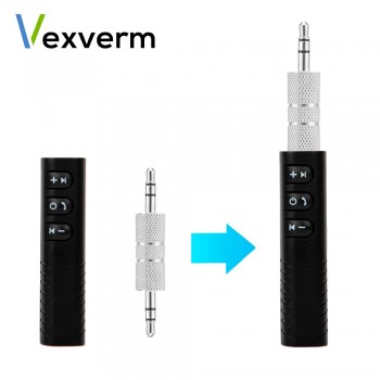 Vexverm 3.5mm Jack Aux Handsfree Wireless Car Bluetooth Receiver Kit Adapter For Headphone MP3 Music Audio Reciever Adapter